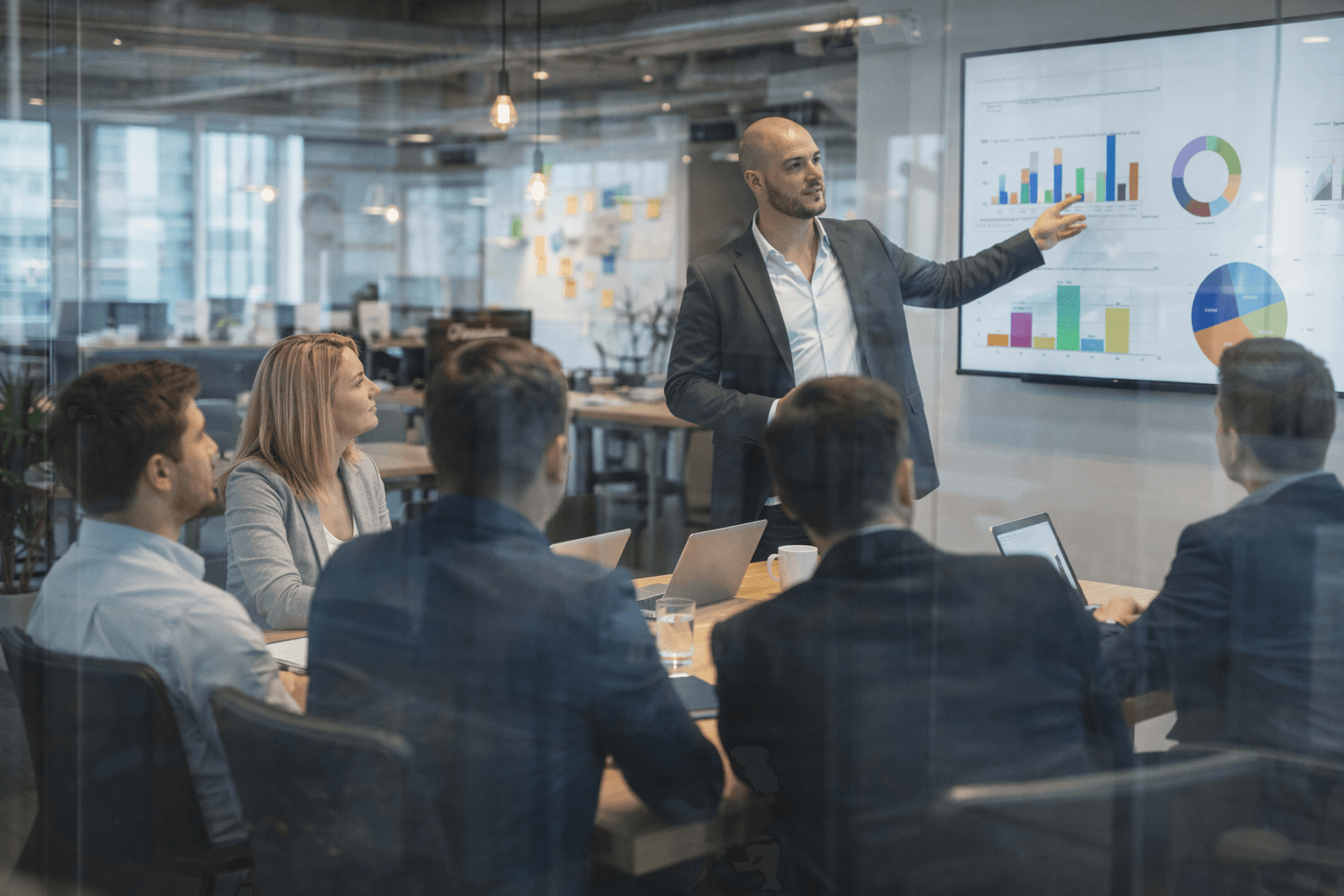 modern marketing funnel infographic visualization