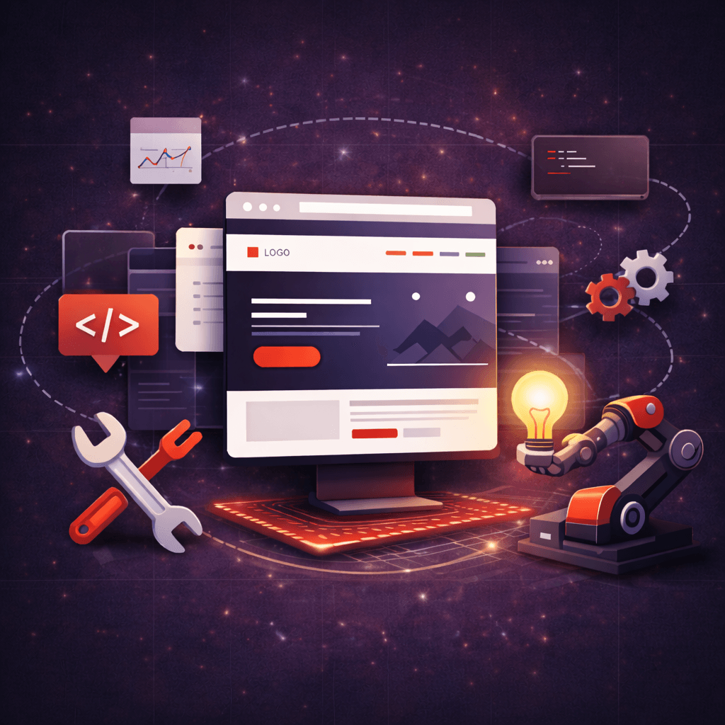 custom web project development agile methodology illustration